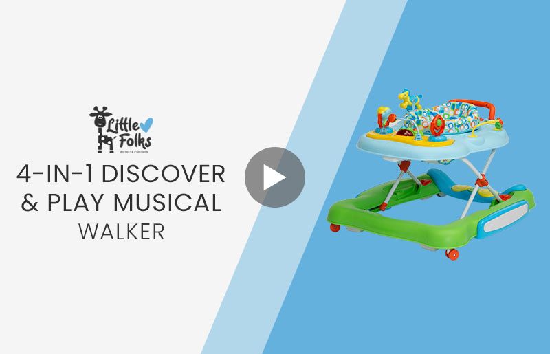 4-in-1 Discover & Play Musical Walker - Delta Children